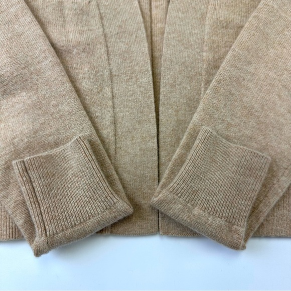 Banana Republic womens cardigan camel merino wool cashmere crop Small neutral - Picture 6 of 9